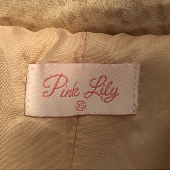 XS Pink Lily Animal Print Jacket - Picture 9 of 9